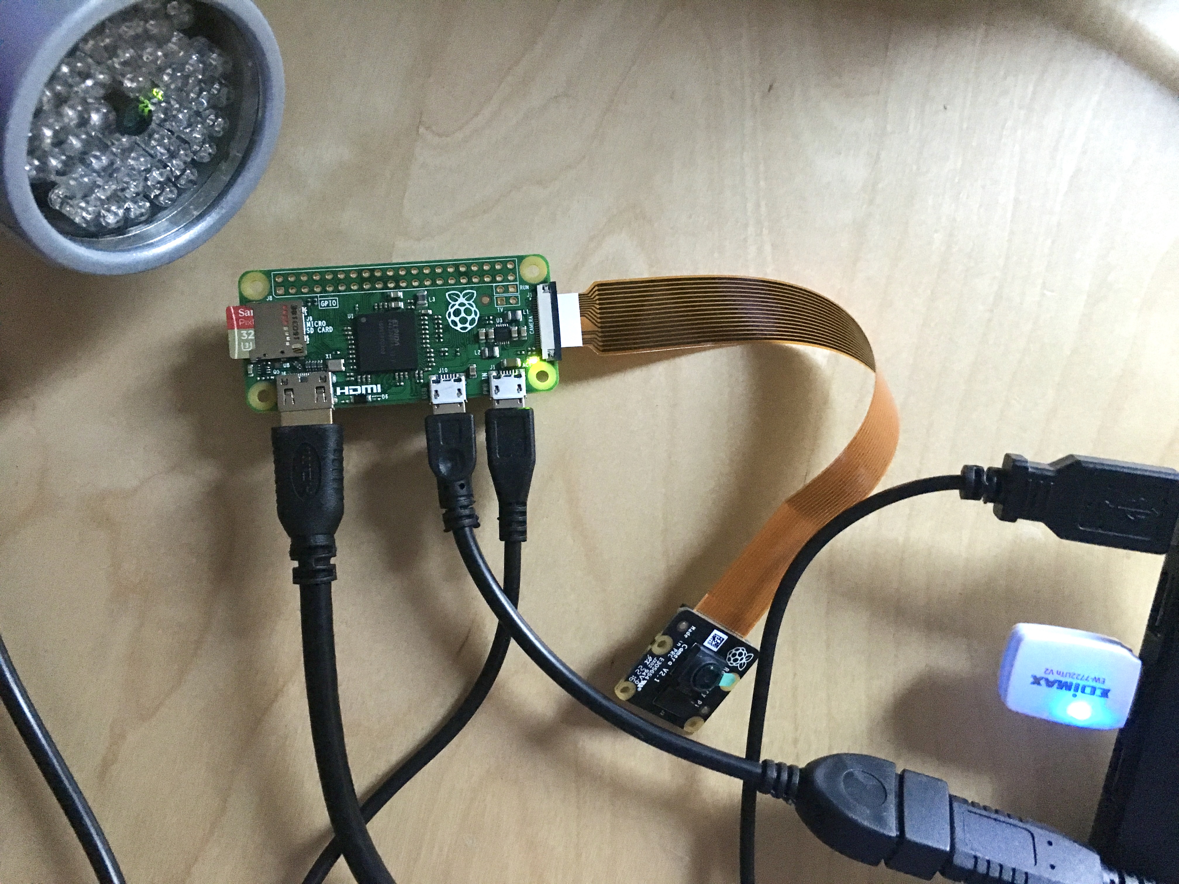 Raspberry Pi IR security cam build